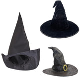 Halloween Zauberer Hexenhut Erwachsene Kinder Ball Party Dress Up Kopfbedeckung Requisiten Schwarze Hexe Scharfer Hut